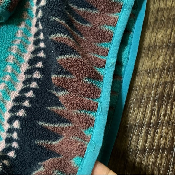 Patagonia Synchilla snap T laughing waters Aztec brown fleece pullover M read - Picture 7 of 16